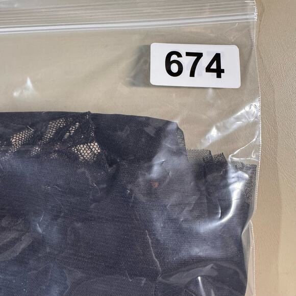 Y2K Cocktail Dress Womens 12 Black Lace A-Line Prom Party Coquette Whimsigoth - Picture 14 of 14